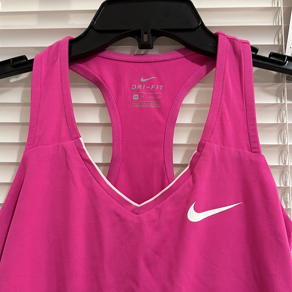 Nike Fuchsia Racerback Tank Top - Picture 2 of 3